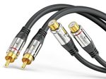 Sonero 2x Cinch Stereo Verlängerung 1,0m