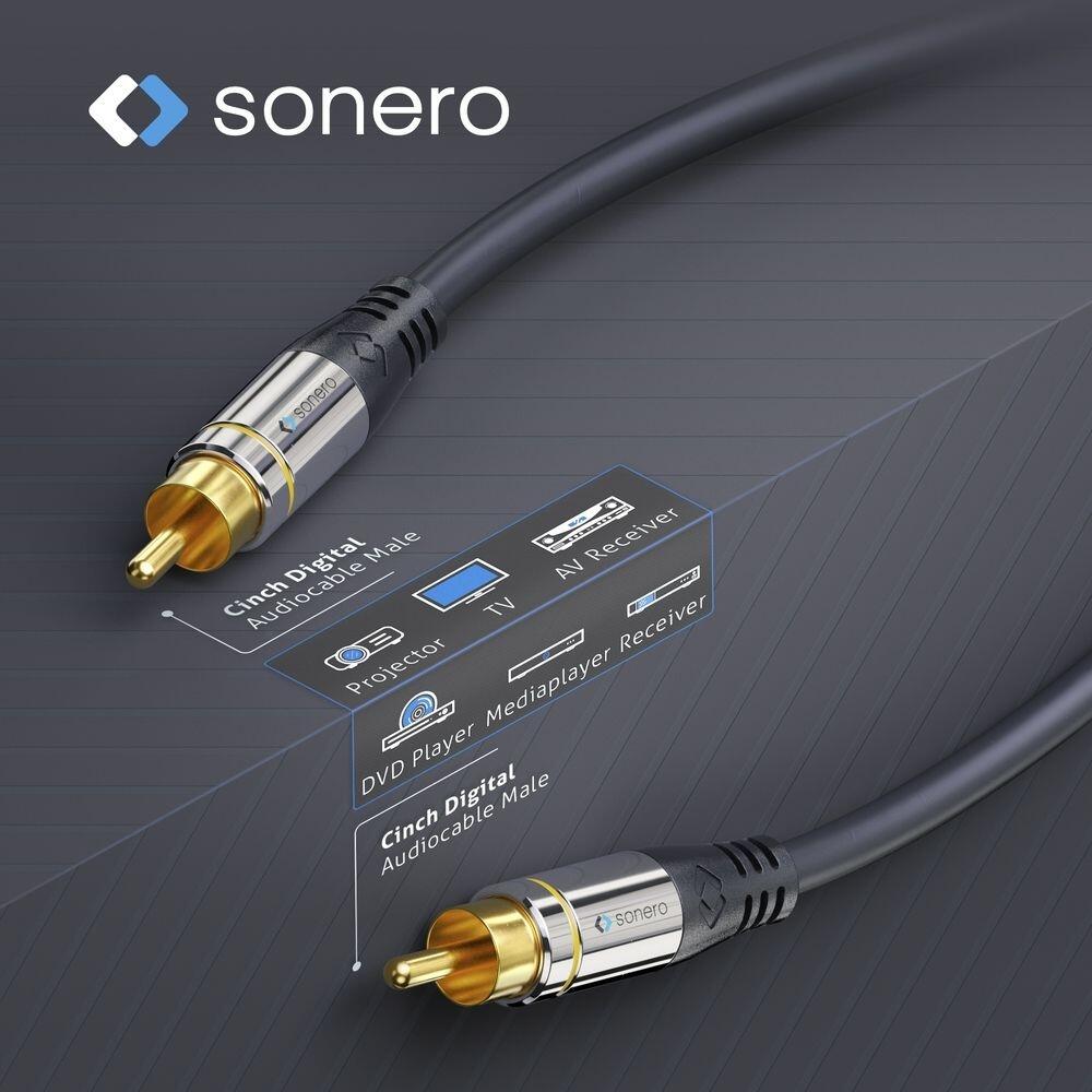 Sonero Cinch Digital Audio Kabel 7,5m
