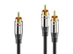 Sonero Cinch auf 2x Cinch Subwoofer Kabel  5,0m