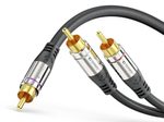 Sonero Cinch auf 2x Cinch Subwoofer Kabel  5,0m