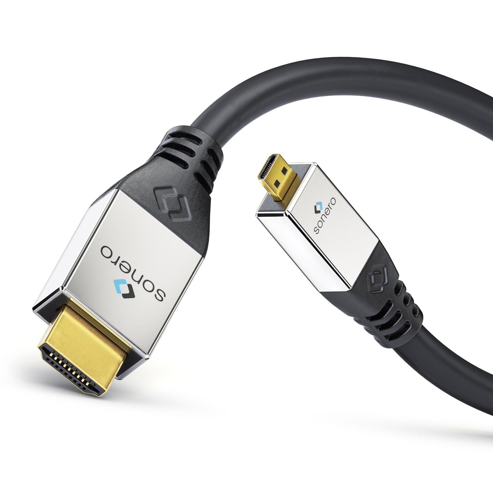 Sonero HDMI auf Micro HDMI Kabel 2,0m