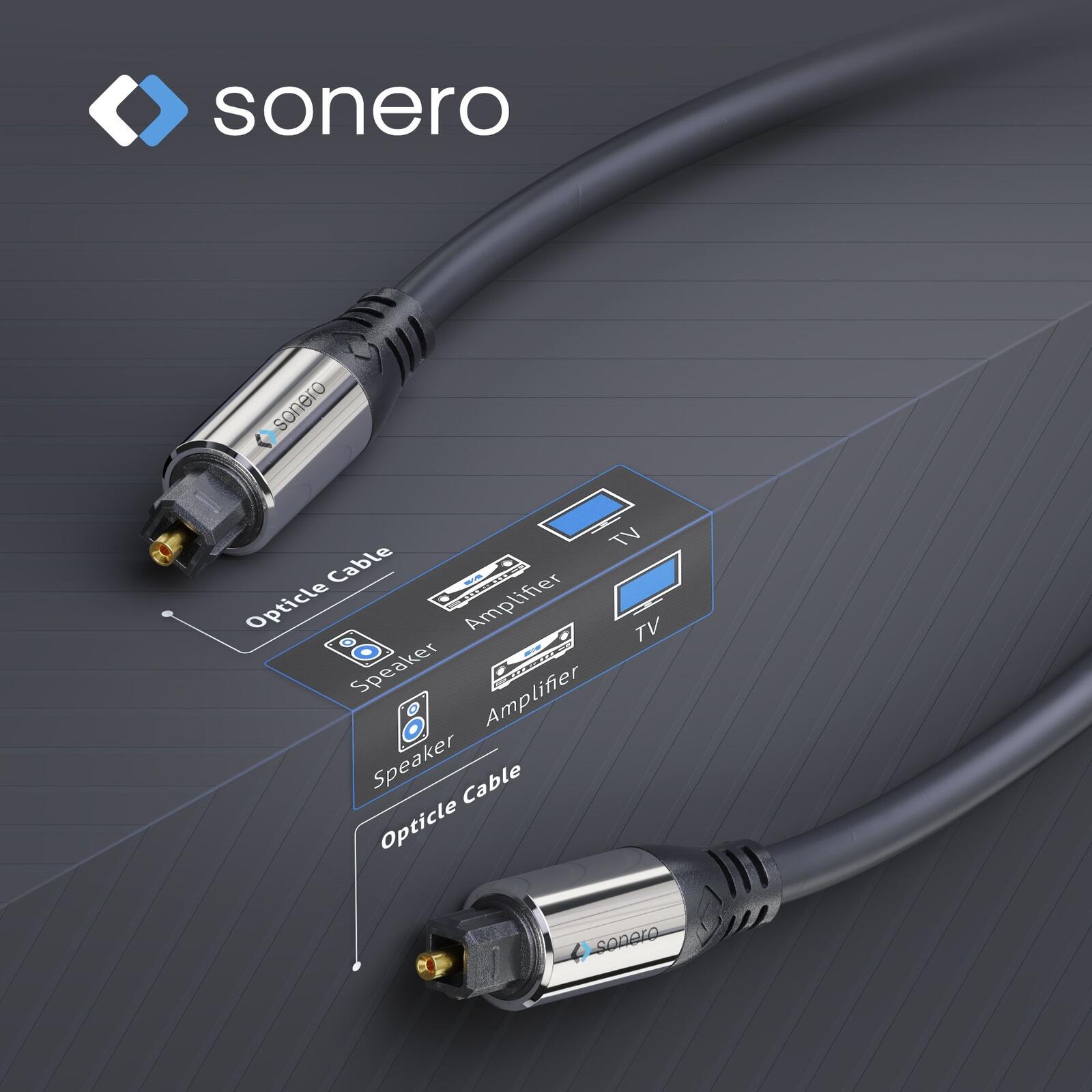 Sonero Optisches Audio Kabel 0,50m