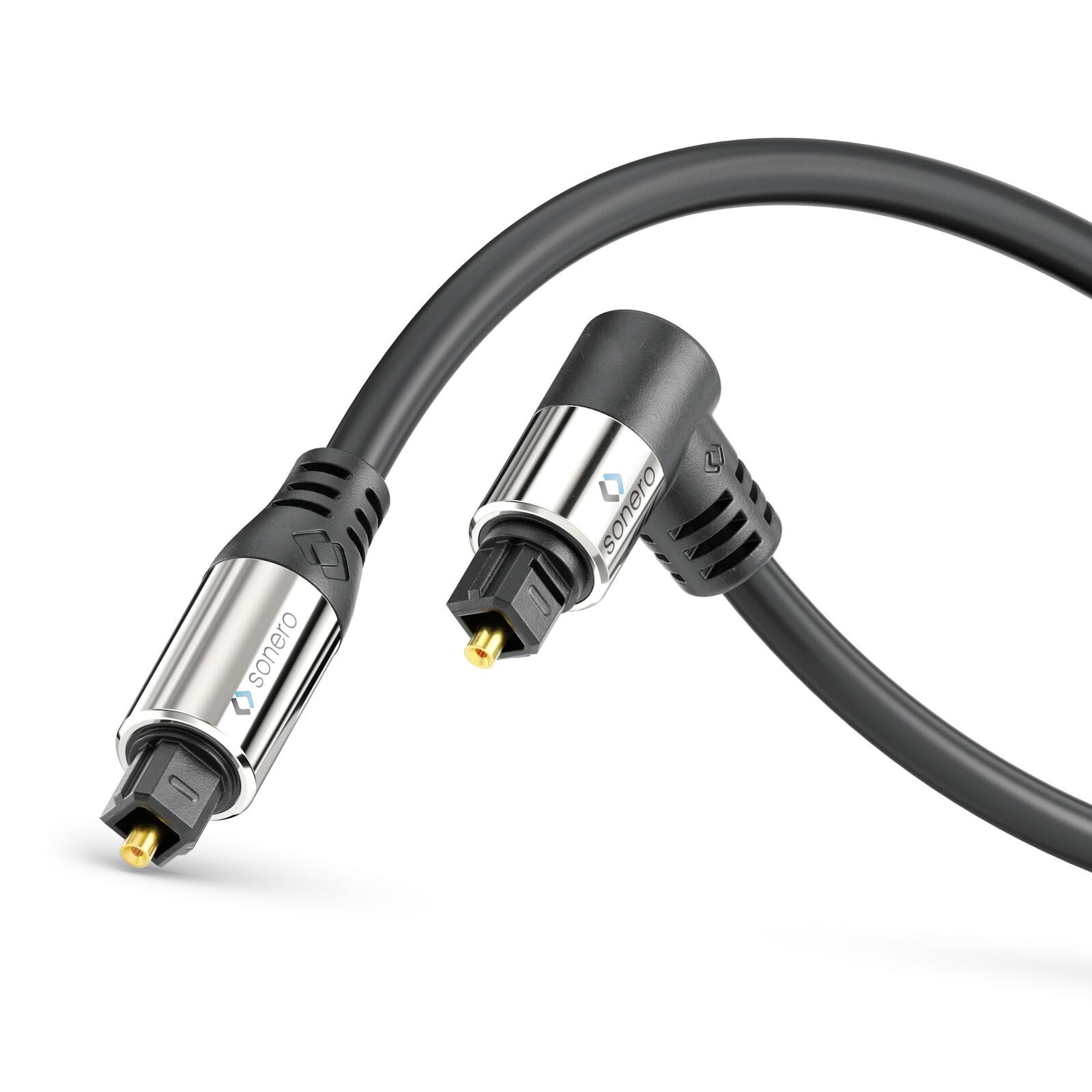 Sonero Optisches Audio Kabel 1x90° 10,0m