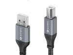 Sonero USB 2.0 Kabel - A/B - Aluminium - space grey/schwarz - 1,00m