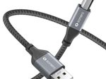 Sonero USB 2.0 Kabel - A/B - Aluminium - space grey/schwarz - 1,50m