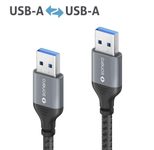 Sonero USB 3.0 Kabel - A/A - Aluminium - space grey/schwarz - 1,00m