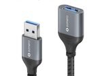 Sonero USB 3.0 Kabel - A/A Verlängerung - Aluminium - space grey/schwarz - 0,50m