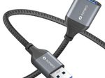 Sonero USB 3.0 Kabel - A/A Verlängerung - Aluminium - space grey/schwarz - 0,50m
