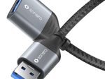 Sonero USB 3.0 Kabel - A/A Verlängerung - Aluminium - space grey/schwarz - 0,50m