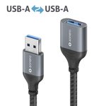 Sonero USB 3.0 Kabel - A/A Verlängerung - Aluminium - space grey/schwarz - 1,50m
