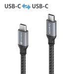 Sonero USB-C auf USB-C Ladekabel - USB 2.0, 60W PD - grau/schwarz - 0,50m