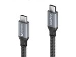 Sonero USB-C auf USB-C Ladekabel - USB 2.0, 60W PD - grau/schwarz - 3,00m