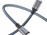 Sonero USB-C auf USB-C Ladekabel - USB 2.0, 100W PD - grau/blau - 1,50m