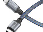 Sonero USB-C auf USB-C Ladekabel - USB 2.0, 100W PD - grau/blau - 1,50m