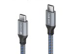 Sonero USB-C auf USB-C Ladekabel - USB 2.0, 100W PD - grau/blau - 2,00m