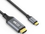 Sonero USB-C auf HDMI Kabel - 4K60, 18Gbps - grau/schwarz - 2,00m