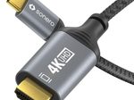 Sonero USB-C auf HDMI Kabel - 4K60, 18Gbps - grau/schwarz - 2,00m
