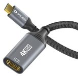 Sonero USB-C auf HDMI Adapter - 4K60, 18Gbps - grau/schwarz - 0,10m