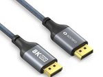Sonero DisplayPort auf DisplayPort Kabel - 8K60 - grau/blau - 3,00m