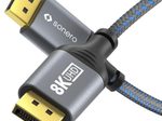 Sonero DisplayPort auf DisplayPort Kabel - 8K60 - grau/blau - 3,00m
