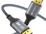 Sonero DisplayPort auf DisplayPort Kabel - 8K60 - grau/blau - 3,00m