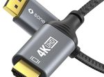 Sonero DisplayPort auf HDMI Kabel - 4K60 - grau/schwarz - 3,00m