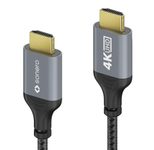 Sonero HDMI auf HDMI Kabel - 4K60 - grau/schwarz - 3,00m