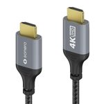 Sonero HDMI auf HDMI Kabel - 4K60 - grau/schwarz - 3,00m