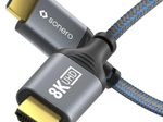 Sonero HDMI auf HDMI Kabel - 8K60 - grau/blau - 1,00m