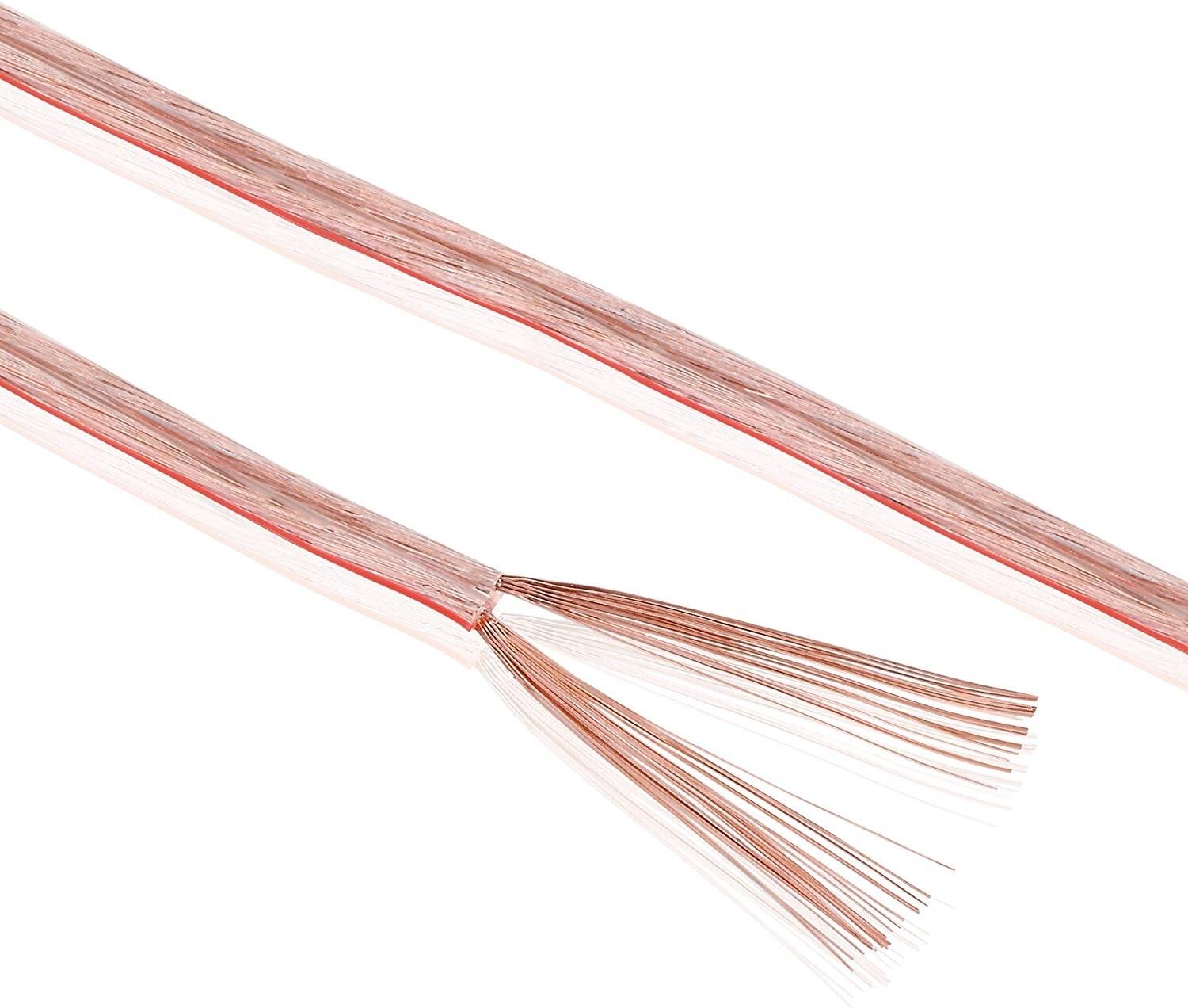 Sonero Lautsprecherkabel 2x0,75mm², CCA 10,0m, transparent