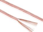 Sonero Lautsprecherkabel 2x0,75mm², CCA 10,0m, transparent