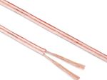 Sonero Lautsprecherkabel 2x1,5mm², CCA 10,0m, transparent