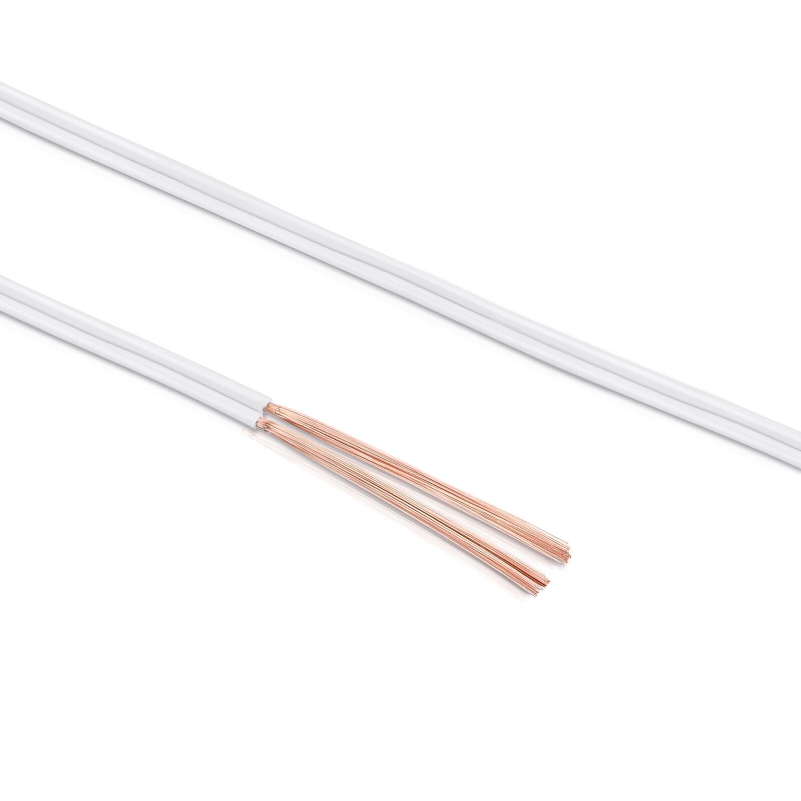 Sonero Lautsprecherkabel 2x1,5mm², CCA 10,0m, weiß