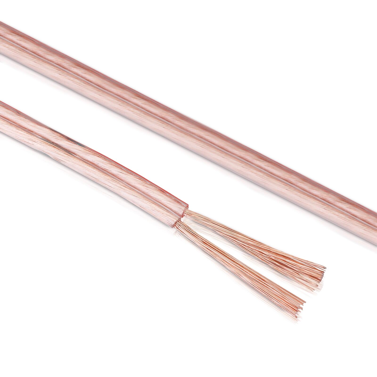 Sonero Lautsprecherkabel 2x2,5mm², CCA 10,0m, transparent
