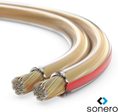 Sonero Lautsprecherkabel 2x4,0mm², CCA 10,0m, transparent