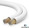 Sonero Lautsprecherkabel 2x4,0mm², CCA 10,0m, weiß