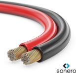 Sonero Lautsprecherkabel 2x0,75mm², CCA 25,0m, rot/schwarz