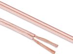 Sonero Lautsprecherkabel 2x4,0mm², CCA 100m, transparent