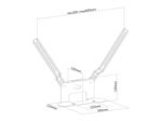 PureMounts Lautsprecher Halterung für Sonos® Beam, weiß