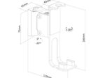 PureMounts Lautsprecher Wandhalterung für Sonos® One, Sonos® One SL, Sonos® Play1, weiß