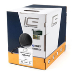 ICE Cable - Cat.5e Kabel, 350MHz, UTP, 24AWG, SBC, HDBaseT, 305m Pulloutbox, Farbe: rot