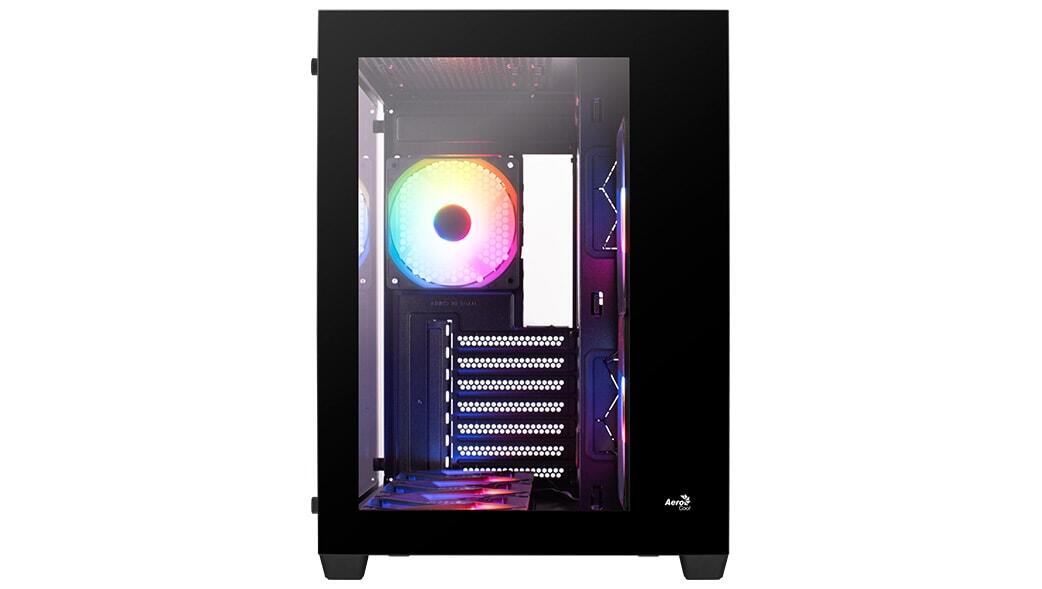 AeroCool PC Gehäuse Dryft-BK-v2 Mid-Tower Schwarz