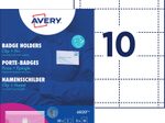 AVERY Zweckform Namensetiketten transparent/weiß 90 mm x 54 mm