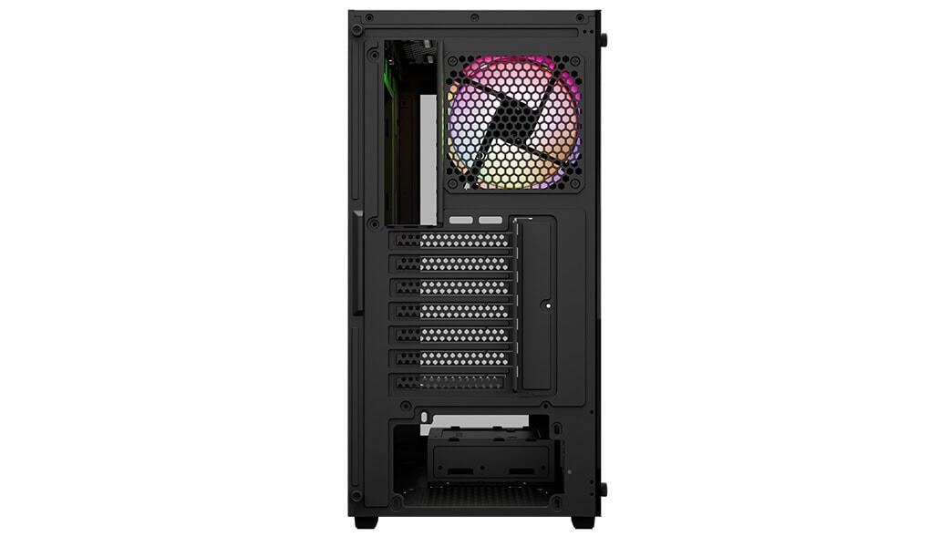 AeroCool PC Gehäuse Pivot-G-BK-v3 Mid-Tower Schwarz
