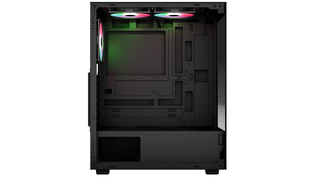 AeroCool PC Gehäuse Pivot-G-BK-v3 Mid-Tower Schwarz