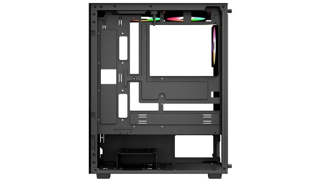 AeroCool PC Gehäuse Pivot-G-BK-v3 Mid-Tower Schwarz
