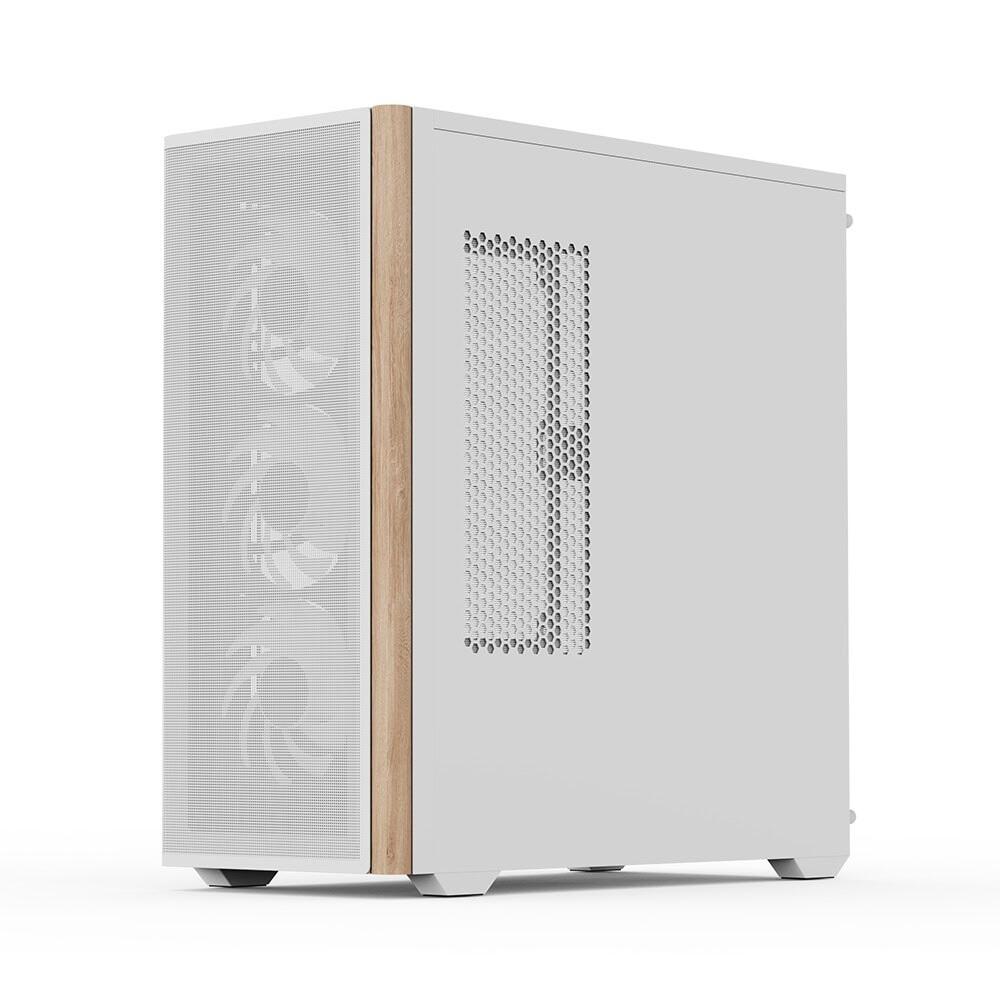 AeroCool PC Gehäuse D501A-G-WT-v2 Mid-Tower Weiß