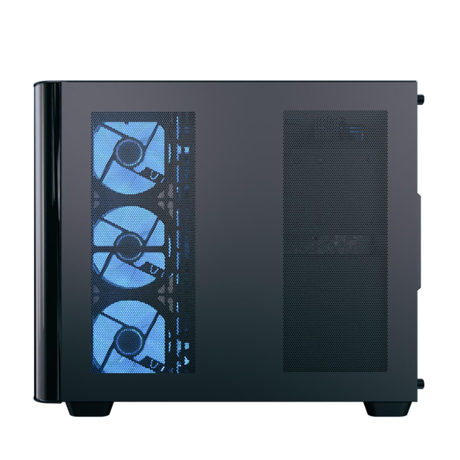 AeroCool PC Gehäuse P500C-G-BK-v1 Mid-Tower Schwarz