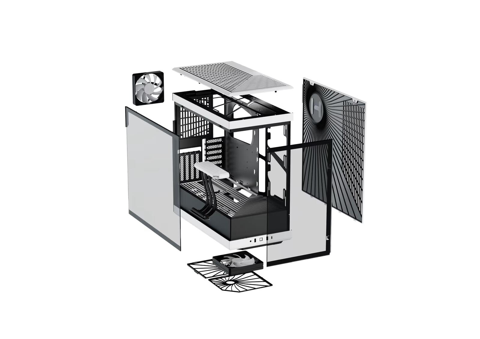 HYTE PC Gehäuse Y40 Schwarz/Weiß (Panda)
