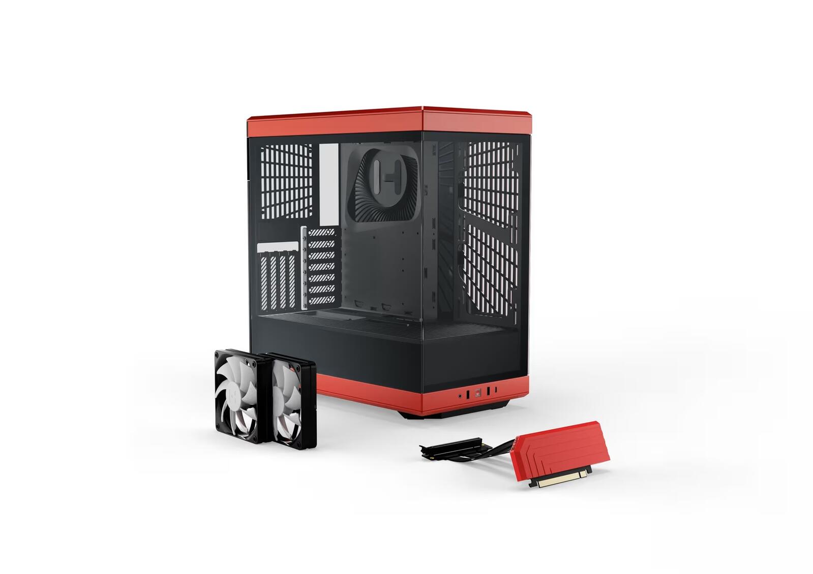 HYTE PC Gehäuse Y40 Schwarz/Rot